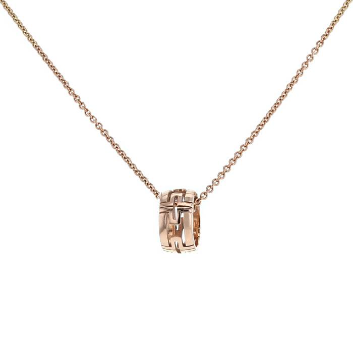 [Super]PARENTESI NECKLACE PINK GOLD