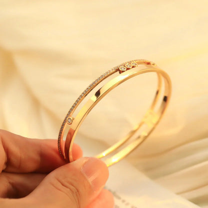 [Super Jewellery]Move Romane Diamond Bangle Bracelet