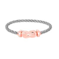 [Super Jewellery]CHANCE LARGE 8 FIGURE BUCKLE NO DIAMOND BRACELET ROSE GOLD