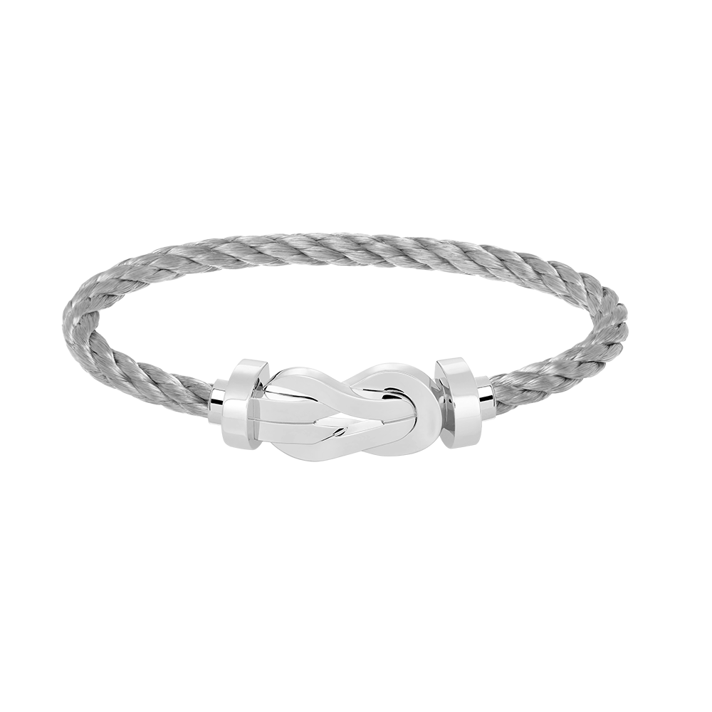 [Super Jewellery]CHANCE LARGE 8 FIGURE BUCKLE NO DIAMOND BRACELET SILVER