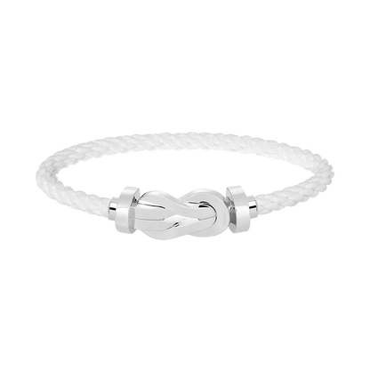 [Super Jewellery]CHANCE LARGE 8 FIGURE BUCKLE NO DIAMOND BRACELET SILVER