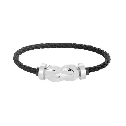 [Super Jewellery]CHANCE LARGE 8 FIGURE BUCKLE NO DIAMOND BRACELET SILVER