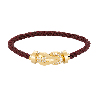 [Super Jewellery]CHANCE LARGE 8 FIGURE BUCKLE HALF DIAMOND BRACELET GOLD