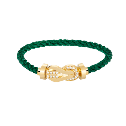 [Super Jewellery]CHANCE LARGE 8 FIGURE BUCKLE HALF DIAMOND BRACELET GOLD