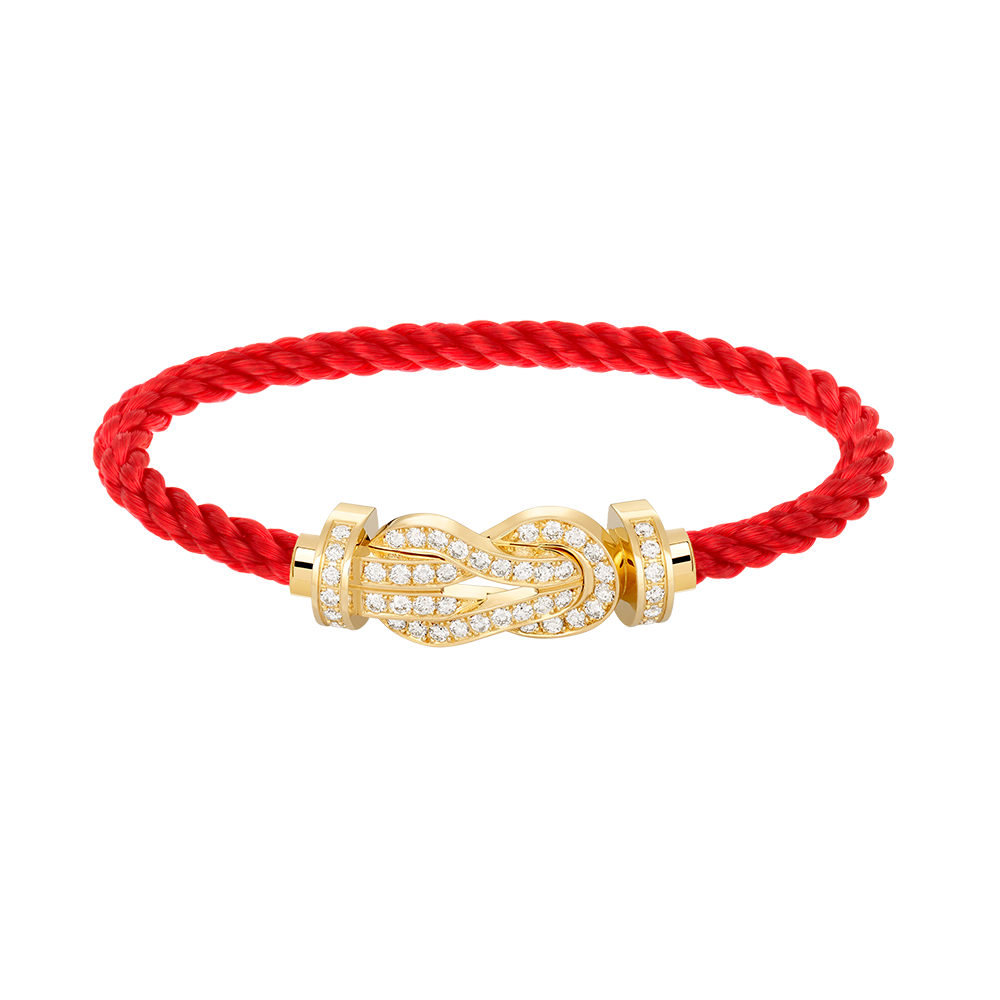 [Super Jewellery]CHANCE LARGE 8 FIGURE BUCKLE FULLDIAMOND BRACELET GOLD