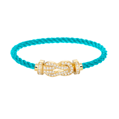 [Super Jewellery]CHANCE LARGE 8 FIGURE BUCKLE FULLDIAMOND BRACELET GOLD