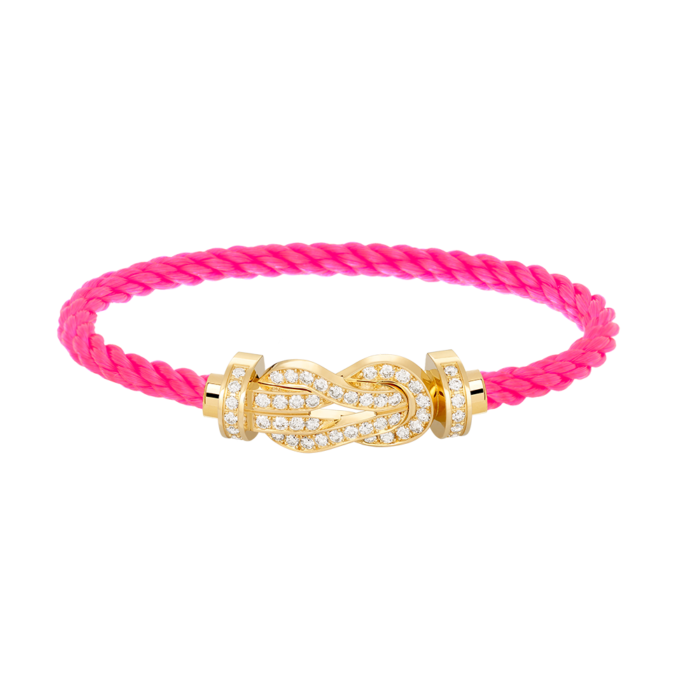 [Super Jewellery]CHANCE LARGE 8 FIGURE BUCKLE FULLDIAMOND BRACELET GOLD