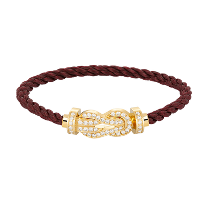 [Super Jewellery]CHANCE LARGE 8 FIGURE BUCKLE FULLDIAMOND BRACELET GOLD