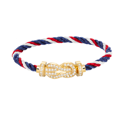 [Super Jewellery]CHANCE LARGE 8 FIGURE BUCKLE FULLDIAMOND BRACELET GOLD