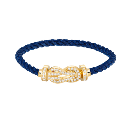 [Super Jewellery]CHANCE LARGE 8 FIGURE BUCKLE FULLDIAMOND BRACELET GOLD