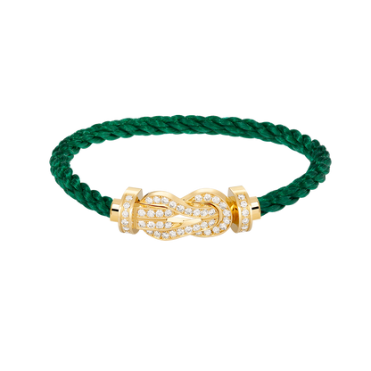 [Super Jewellery]CHANCE LARGE 8 FIGURE BUCKLE FULLDIAMOND BRACELET GOLD