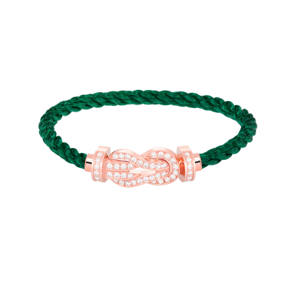 [Super Jewellery]CHANCE LARGE 8 FIGURE BUCKLE FULL DIAMOND BRACELET ROSE GOLD