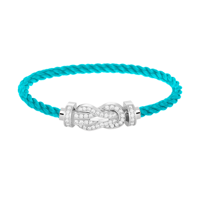 [Super Jewellery]CHANCE LARGE 8 FIGURE BUCKLE FULL DIAMOND BRACELET SILVER