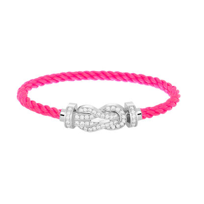 [Super Jewellery]CHANCE LARGE 8 FIGURE BUCKLE FULL DIAMOND BRACELET SILVER