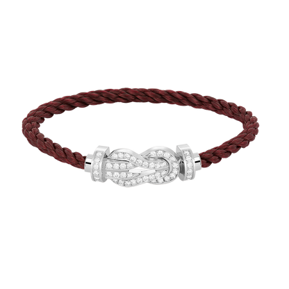 [Super Jewellery]CHANCE LARGE 8 FIGURE BUCKLE FULL DIAMOND BRACELET SILVER