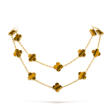 [Super CiCi ]CLOVER 20 MOTIFS TIGER EYE ROSE GOLD