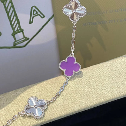 [Super Jewellery] CLOVER 5 MOTIF VIOLET BRACELET COLLECTION