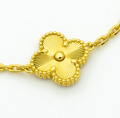 [Super Jewellery] CLOVER 5 MOTIF LASER BRACELET COLLECTION