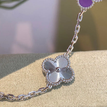 [Super Jewellery] CLOVER 5 MOTIF VIOLET BRACELET COLLECTION