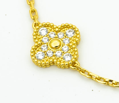 [Super Jewellery] CLOVER 5 MOTIF LASER BRACELET COLLECTION