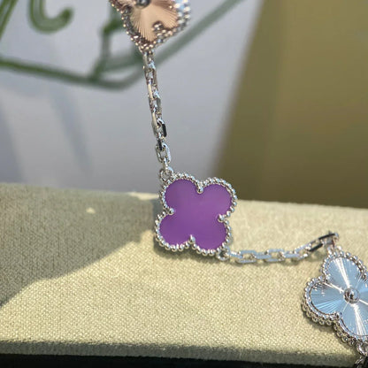 [Super Jewellery] CLOVER 5 MOTIF VIOLET BRACELET COLLECTION
