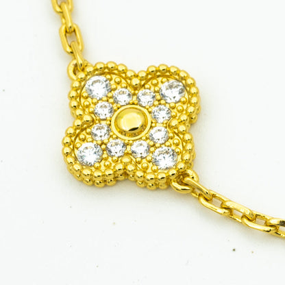 [Super Jewellery] CLOVER 5 MOTIF LASER BRACELET COLLECTION