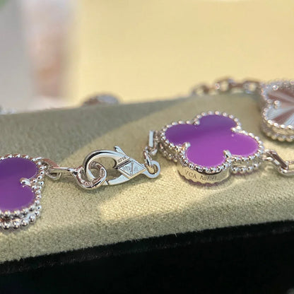 [Super Jewellery] CLOVER 5 MOTIF VIOLET BRACELET COLLECTION