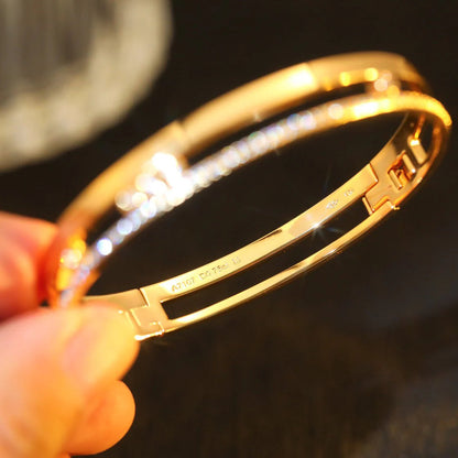 [Super Jewellery]Move Romane Diamond Bangle Bracelet