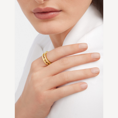 [Super]ZERO 1 ONE-BAND WITH OPENWORK LOGO SPIRAL RING