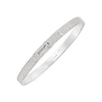 [Super Jewellery]HM KELLY BRACELET IN SILVER AND FULL PAVE DIAMOND