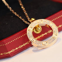 [Super Jewellery]LOVE NECKLACE ADJUSTABLE ROSE GOLD