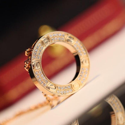 [Super Jewellery]LOVE NECKLACE ADJUSTABLE ROSE GOLD