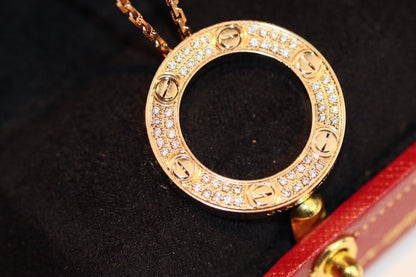 [Super Jewellery]LOVE NECKLACE ADJUSTABLE ROSE GOLD