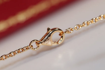 [Super Jewellery]LOVE NECKLACE PINK GOLD AND SILVER