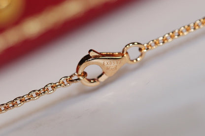 [Super Jewellery]LOVE NECKLACE PINK GOLD AND SILVER