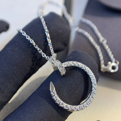 [Super Jewellery]JUSTE NECKLACE SILVER DIAMONDS