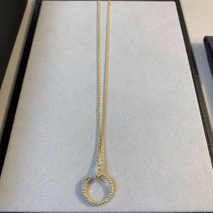 [Super Jewellery]JUSTE NECKLACE GOLD DIAMONDS