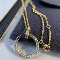 [Super Jewellery]JUSTE NECKLACE GOLD DIAMONDS