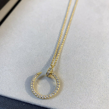 [Super Jewellery]JUSTE NECKLACE GOLD DIAMONDS