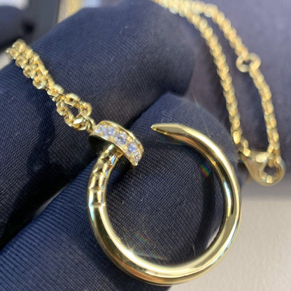 [Super Jewellery]JUSTE NECKLACE GOLD DIAMONDS