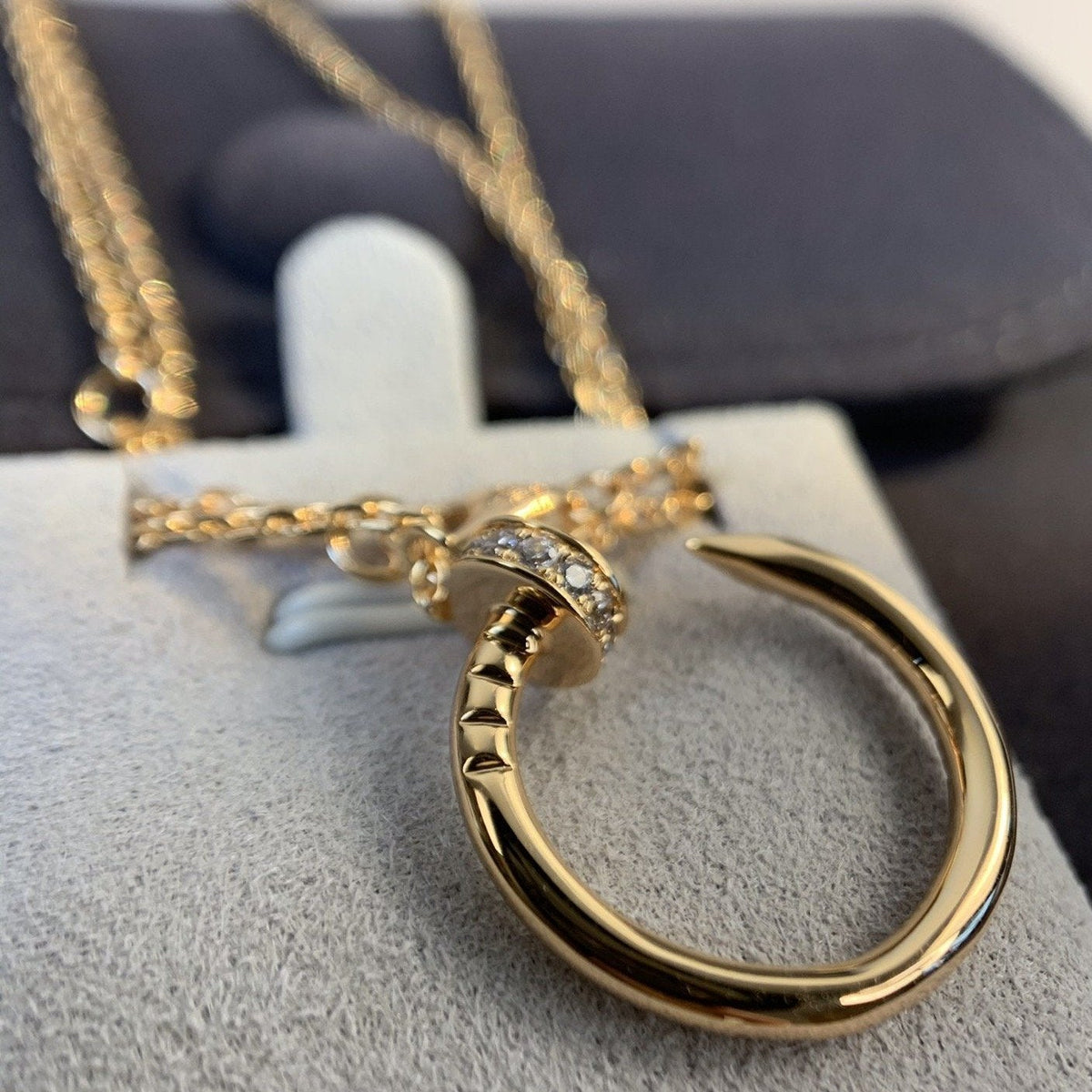 [Super CiCi ]JUSTE HALSKETTE ROSÉGOLD DIAMANTEN
