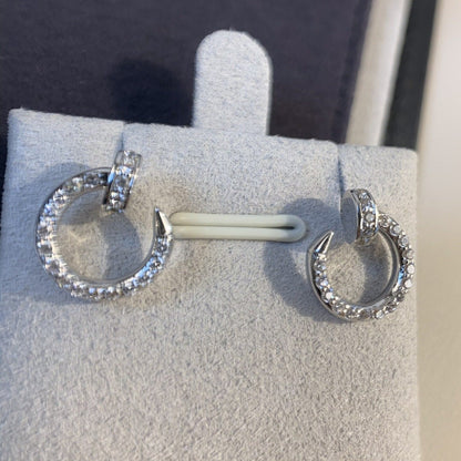 [Super Jewellery]JUSTE EARRINGS SILVER DIAMONDS