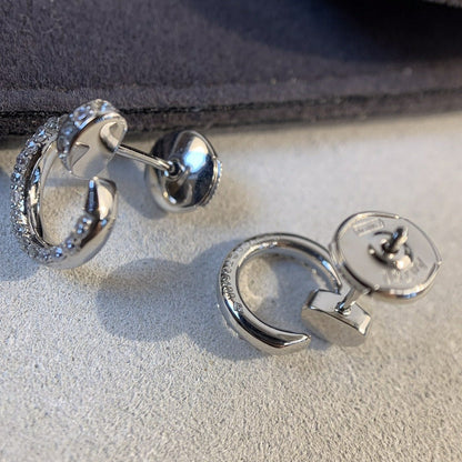 [Super Jewellery]JUSTE EARRINGS SILVER DIAMONDS