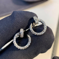 [Super Jewellery]JUSTE EARRINGS SILVER DIAMONDS