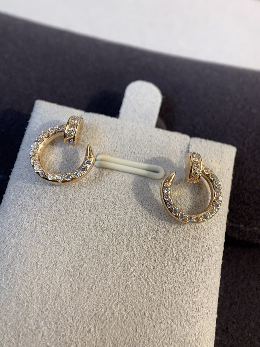 [Super Jewellery]JUSTE EARRINGS GOLD DIAMONDS