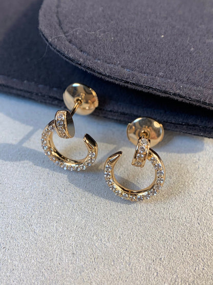 [Super Jewellery]JUSTE EARRINGS GOLD DIAMONDS
