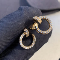 [Super Jewellery]JUSTE EARRINGS GOLD DIAMONDS