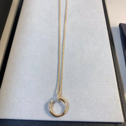 [Super Jewellery]JUSTE NECKLACE PINK GOLD