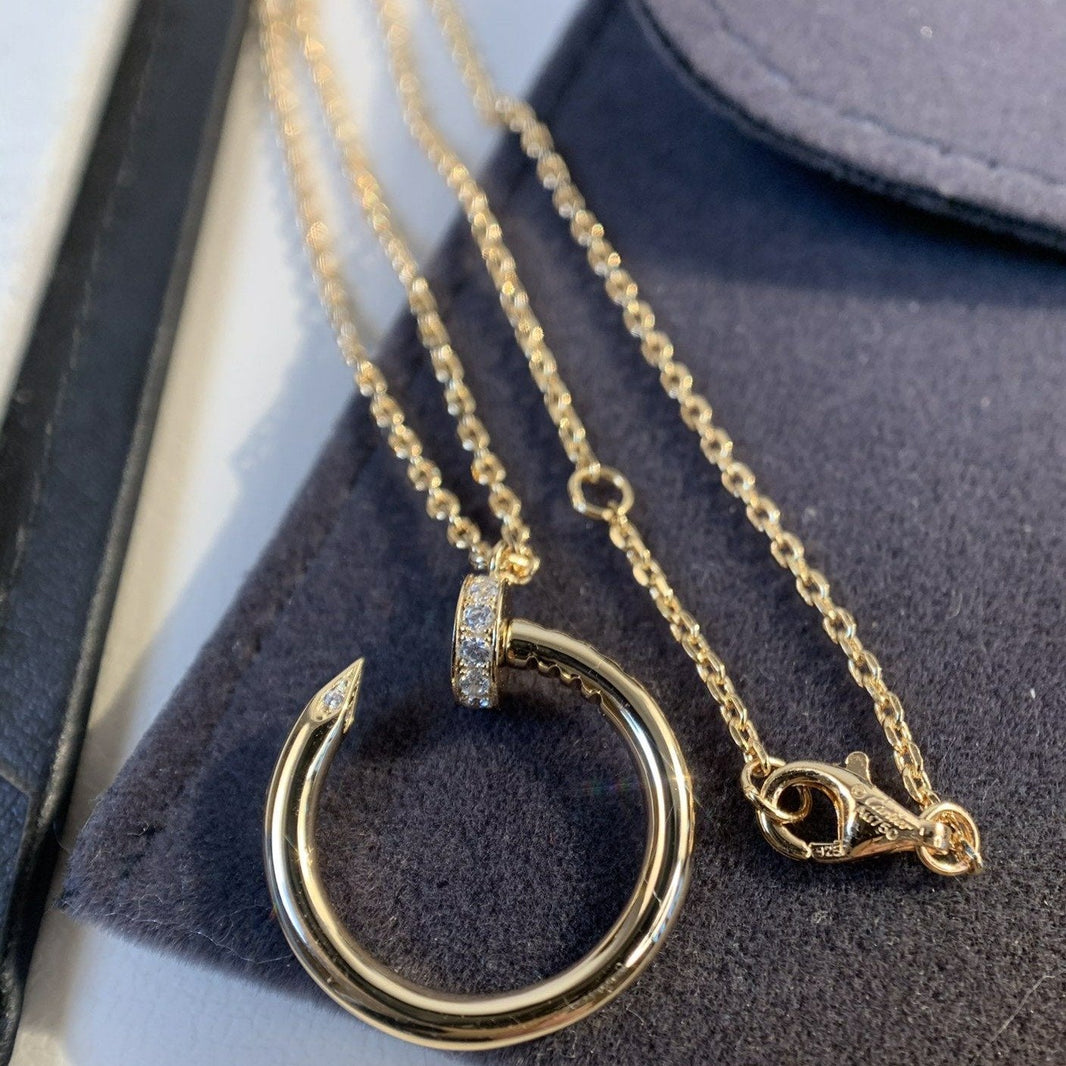 [Super Jewellery]JUSTE NECKLACE PINK GOLD