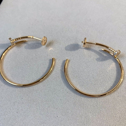 [Super Jewellery]JUSTE EARRINGS GOLD DIAMONDS 1.8MM